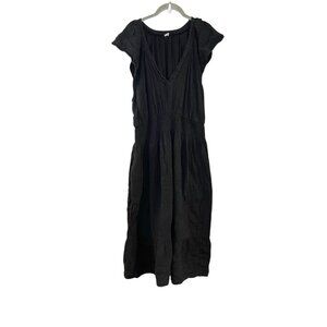 Old‎ Navy Women Gauze Smocked Short Sleeve Dress Size XXL Plunge V-Neck Peasant